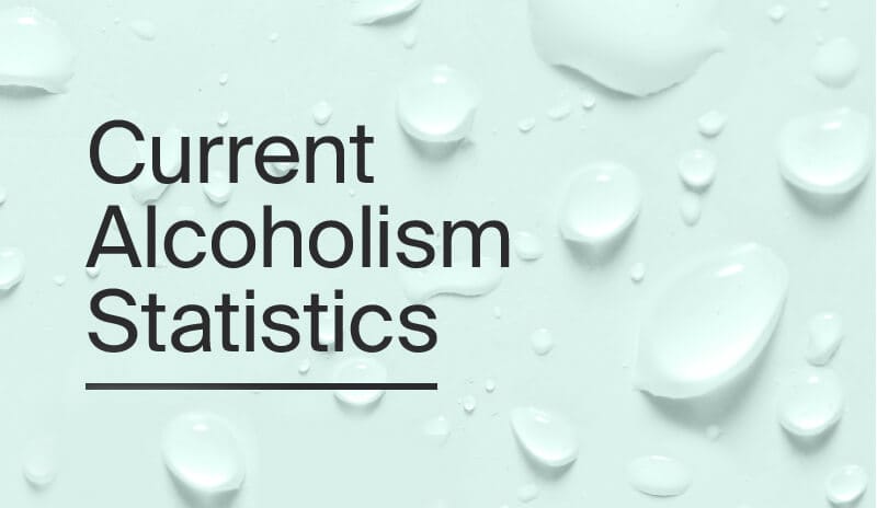 An infographic illustrates alcoholism statistics