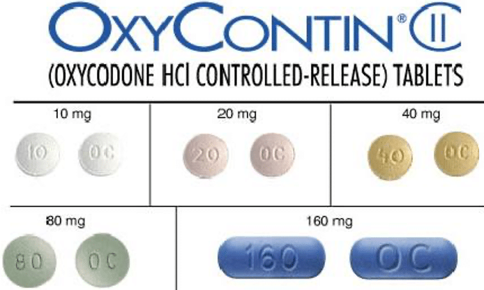 different mg of oxycontin